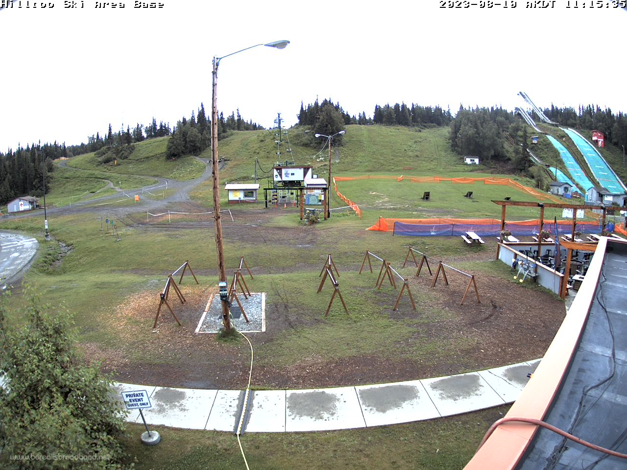 Camera image of Alaska's Hilltop Ski & Biking Area.